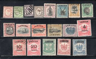 North Borneo Labuan Stamps & Hinged Lot 654