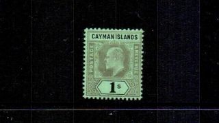 Cayman Is.  1909 Edvii 1/ - Black/green Sg31 Mnh