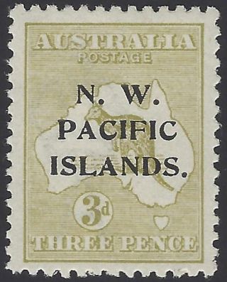 Northwest Pacific Islands 1918 - 23 3d Scott 31 Kangaroo Mnh