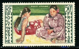 French Polynesia Mh Selections: Scott C25 Women Of Tahiti Gauguin Cv$12,