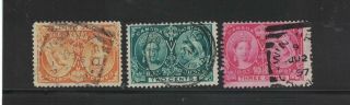 Queen Victoria - Diamond Jubilee 1/2/3 Cents Unitrade 51/52/53