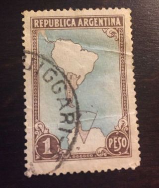 Postage Stamp : Republica Argentina - 1 Peso.