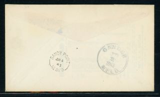 Newfoundland Postal History Lot 5 1943 FDC 7c Air Post Stamp $$ 2