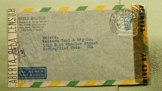 Dr Who Brazil Sao Paulo To Usa Dual Censored Air Mail C119903