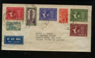 India Franking Cover To Us Kel0624