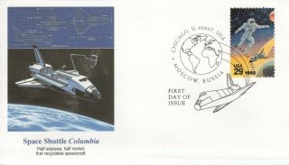 1992 Commemorative Joint Issue Usa/ussr Apollo - Soyuz Digital Postmark Unad Fdc