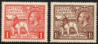 1925 Wembley Pair And M N H Very Fine