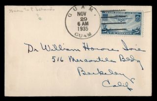 Dr Who 1935 Guam First Flight To Manila Philippines Fam 14 E44721