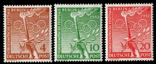 Germany.  Berlin.  1952 The Olympic Games.  Mnh