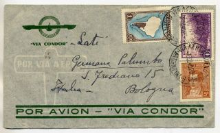 Argentina 1940 Fine Lati Airmail Cover From Buenos Aires To Bologna Italy