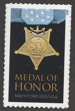 Us 4822b Medal Of Honor Vietnam War Navy Forever Single (1 Stamp) Mnh 2015