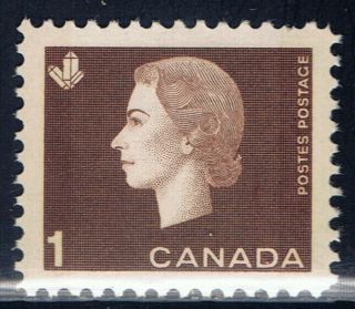 Canada 401pii (1) 1963 1 Cent Elizabeth Ii & Mining Industry W2b Fl Mnh Cv$5.  00