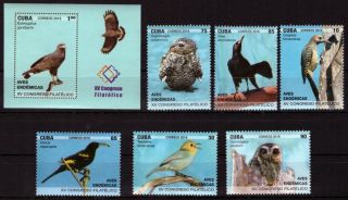 Caribbean Island 2018 Birds S/s,  Set Mnh
