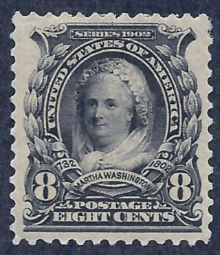 Us Stamp Scott 306 Lh Og - 08c - Martha Washington - 1902