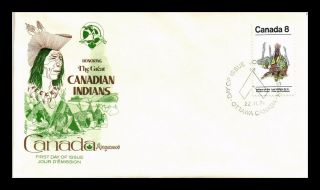 Dr Jim Stamps Indians Of The Pacific Coast Fdc Scott 572 Canada Cover