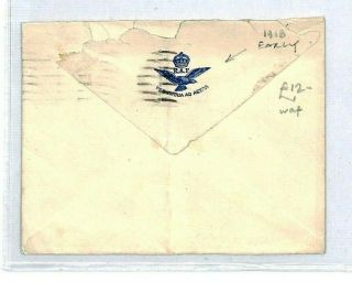 Gb 1918 Early Raf Cover Hastings {samwells}ct185