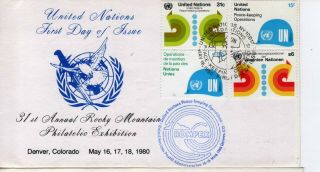 Un York 320 - 1,  Geneva 92,  Vienna 11 First Day Cover From 31st Annual Rocky M