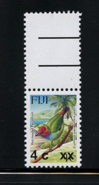 Q121 Fiji 2006/8 Birds Surcharged - With Gap 1v.  Mnh