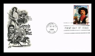 Dr Jim Stamps Us Legends Of West Bill Tilghman First Day Cover Art Craft