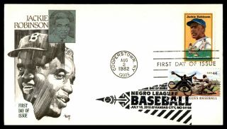 Mayfairstamps Us Fdc 1982 Marg Combo Jackie Robinson Baseball First Day Cover Ww