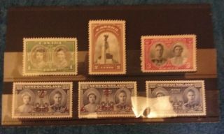 Canada And Newfoundland 1939 Royal Visit Stamps Vlmm