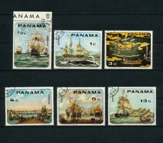 (nnsp 451) Panama 1968 Cto Ship Boat Sailing Stamps