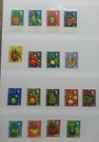 Montserrat Stamps Set Mnh.  1960 