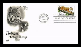 Dr Jim Stamps Us Bobcat High Value First Day Cover Art Craft