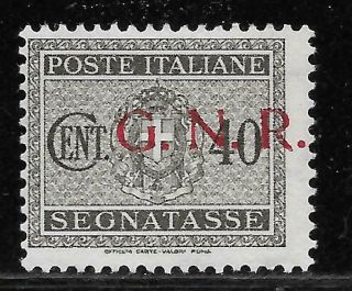 Italy Social Republic 1944 Postage Due 40c Gnr Variety Mh T21532