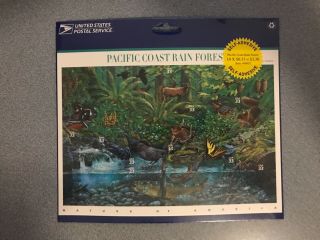 Us Postage Stamps.  Pacific Coast Rain Forest.  Scott 3378.  Full Sheet.  Mnh.