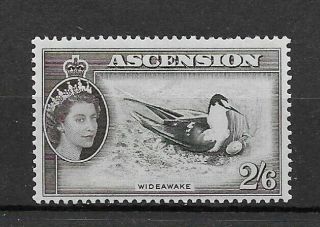 Ascension Is.  1956 2/6d Sooty Tern Lm Hinged