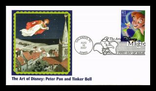 Dr Jim Stamps Us Art Of Disney Magic Peter Pan Tinker Bell Fdc Cover Orlando