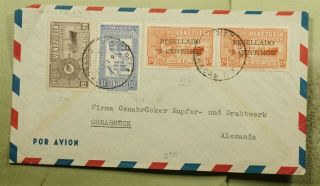 Dr Who Venezuela To Germany Multi Franked Air Mail C136269