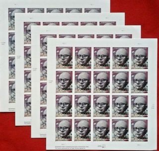 Four Sheets X 20 = 80 Of R.  Buckminster Fuller 37¢ Us Ps Postage Stamps 3870