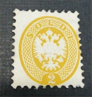 Nystamps Austrian Offices Abroad Lombardy Venetia Stamp 20 Og H $640