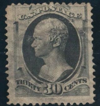 U.  S.  Stamp Scott 165 - 1873 30c Alexander Hamilton Continental Bank Note