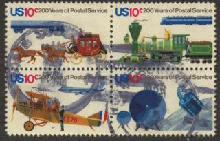 Scott 1572 - 75 Se - Tenant Block Of 4,  Us Postal Service Bicentennial