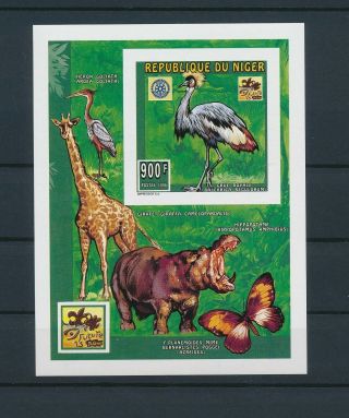 Lk49813 Niger 1998 Imperf Animals Fauna Flora Wildlife Good Sheet Mnh
