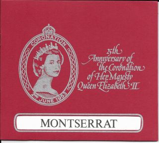 Pres.  Pack Of Elizabeth Ii 25th Anniversary Stamps,  Montserrat,  1978
