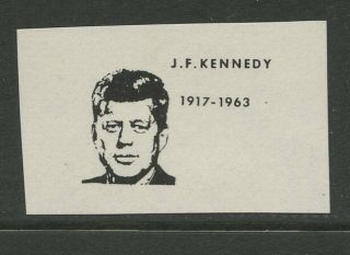 Guernsey Alderney/sark 1966 Kennedy Overprint Proof