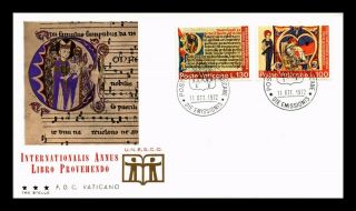 Dr Jim Stamps Year Of The Book Fdc Combo Vatican City Monarch Size Cover