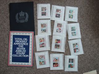 1977 Queen Elizabeth Ii Silver Jubilee Total Oil Stamp Album Complete