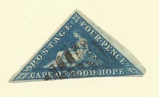 Cape Of Good Hope - 1853 4d Deep Blue - Fu - S 2 - E939