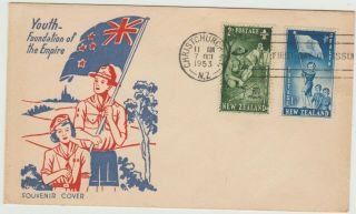Zealand 1953 Fdc Health Issue
