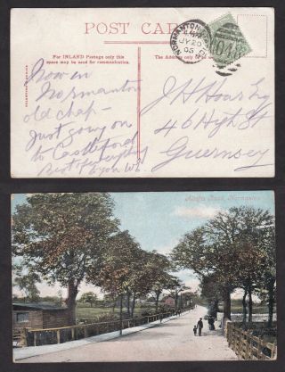 Gb Great Britain 1905 Kevii Postcard Postal Card