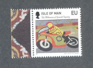 Isle Of Man Tapestry _motorcycle Tt Races Mnh Single