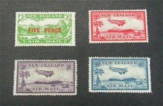 Nystamps British Zealand Stamp C4//c8 Og H $43