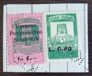 Italy - Istria - Rarely Seen Revenue Stamp Rr Italien Slovenia Croatia J6