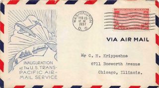 C22 50c China Clipper,  First Day Cover Cachet [d498512]