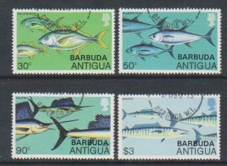 Barbuda - 1979,  Fish Set - F/u - Sg 469/72
